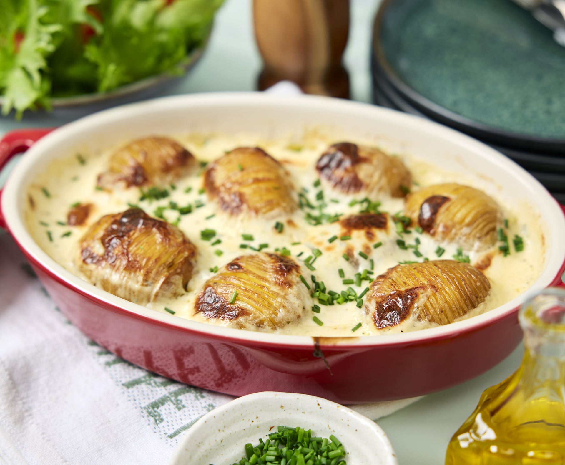 Hasselbackanperunat resepti helppo