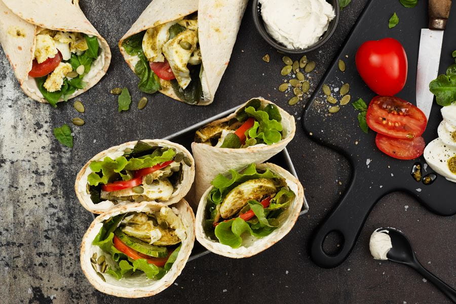 recipe image KASVISWRAPIT